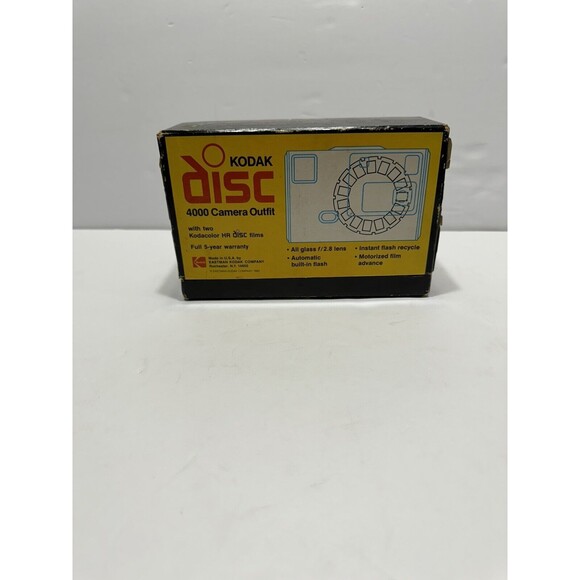 Vintage Kodak Disc 4000 Camera Outfit w/ box & Manual Untested - Picture 10 of 11